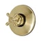 Kingston Brass Volume Control, Brushed Brass KB3007BX - alternate 1